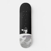Space Man Journey Moon Element Skateboard (Voorkant)