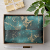 Space Marble Green Sterrennacht Golden Tissuepapier (Geschenk)