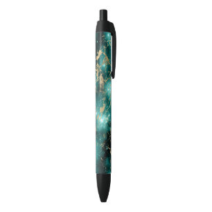 Space Marble Green Sterrennacht Golden Zwarte Inkt Pen
