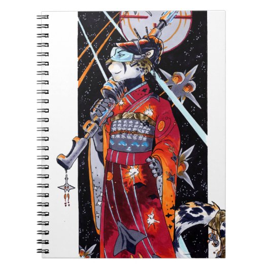 Space Marine Kimono Jaguar Notebook! Notitieboek (Voorkant)