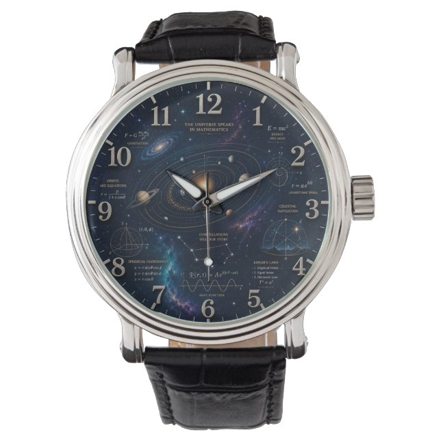 Space Mathematics Astronomy  Horloge (Voorkant)