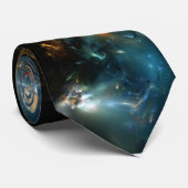 Space Matter Necktie Stropdas (Opgerold)