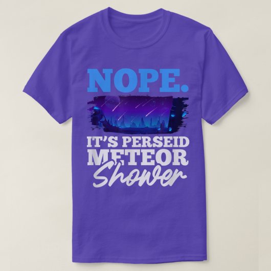 Space Meteor Shower Space Lover Science Nerd T-shirt (Design voorkant)
