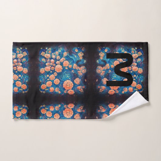 Space Mimosa Golden Nebula Blossom Bad Handdoek (Handdoek)