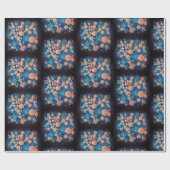 Space Mimosa Golden Nebula Blossom Cadeaupapier (Vlak)