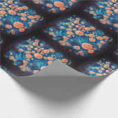 Space Mimosa Golden Nebula Blossom Cadeaupapier (Hoek)