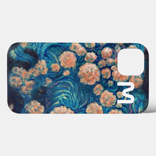 Space Mimosa Golden Nebula Blossom Case-Mate iPhone Case (Achterkant (horizontaal))