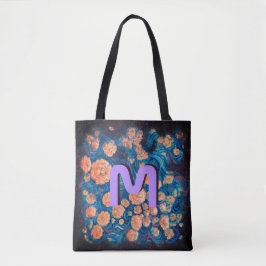 Space Mimosa Golden Nebula Blossom en Monogram Tote Bag