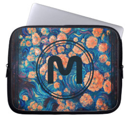 Space Mimosa Golden Nebula Blossom en uw brief Laptop Sleeve