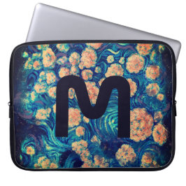 Space Mimosa Golden Nebula Blossom en uw brief Laptop Sleeve