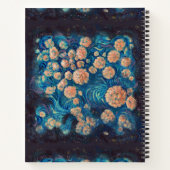 Space Mimosa Golden Nebula Blossom Notitieboek (Achterkant)