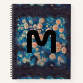 Space Mimosa Golden Nebula Blossom Notitieboek (Voorkant)