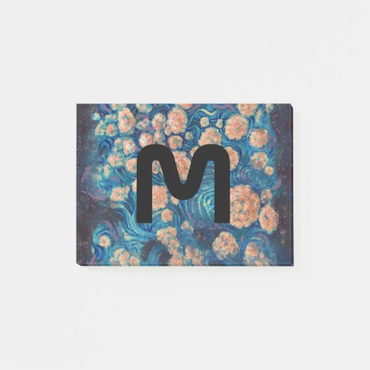 Space Mimosa Golden Nebula Blossom Post-it® Notes (Voorkant)