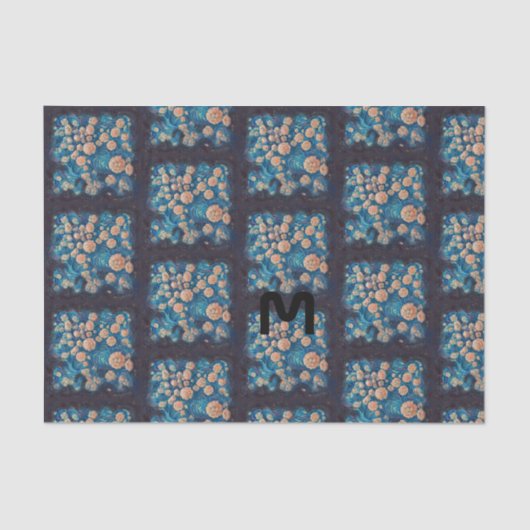 Space Mimosa Golden Nebula Blossom Tissuepapier (Voorkant)