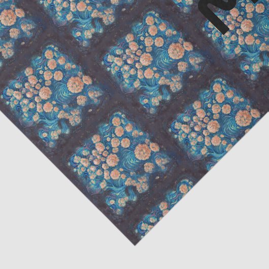 Space Mimosa Golden Nebula Blossom Tissuepapier (Detail)