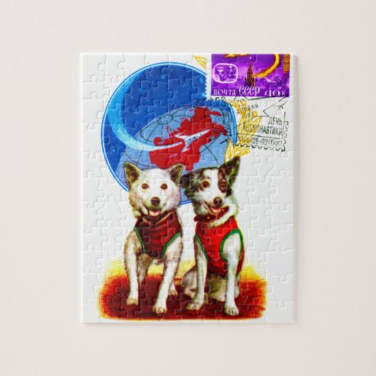 SPACE MISSION DOG ASTRONAUT LEGPUZZEL (Verticaal)