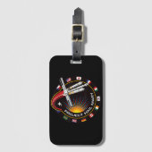 Space Mission Patch Bagagelabel (Voorkant (verticaal))