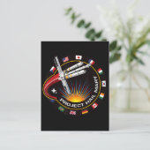 Space Mission Patch Briefkaart (Staand voorkant)