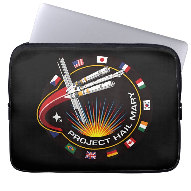 Space Mission Patch Laptop Sleeve (Voorkant)