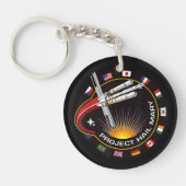 Space Mission Patch Sleutelhanger (Voorkant)