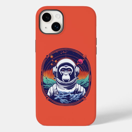 Space Monkey Astronaut Case-Mate iPhone Case (Achterkant)