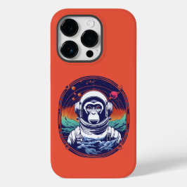 Space Monkey Astronaut Case-Mate iPhone 14 Pro Hoesje