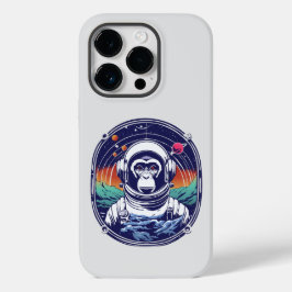 Space Monkey Astronaut Case-Mate iPhone 14 Pro Hoesje