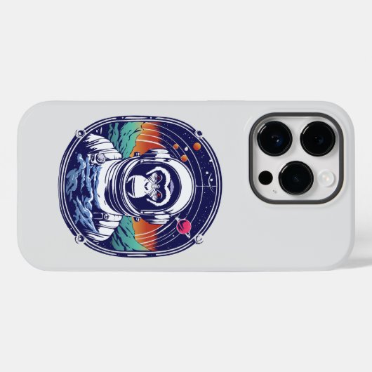 Space Monkey Astronaut Case-Mate iPhone Case (Achterkant (horizontaal))