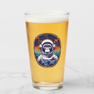 Space Monkey Astronaut Glas