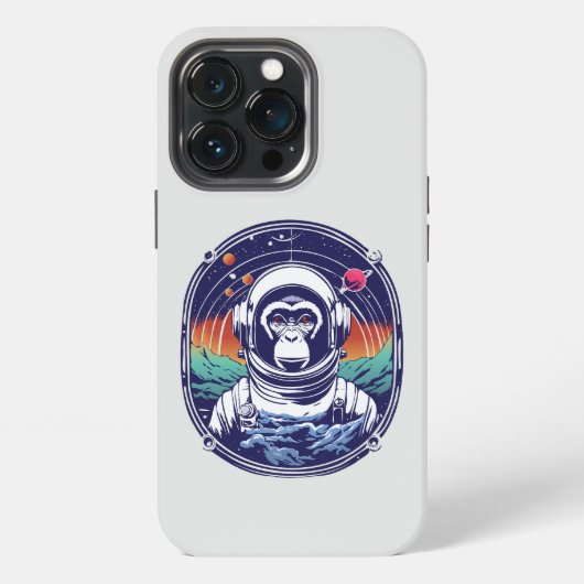 Space Monkey Astronaut iPhone Hoesje (Achterkant)