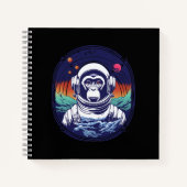 Space Monkey Astronaut Notitieboek (Voorkant)