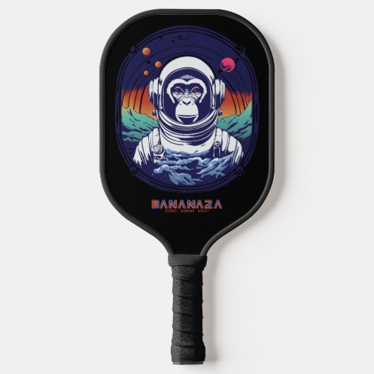 Space Monkey Astronaut Pickleball Paddle (Voorkant)