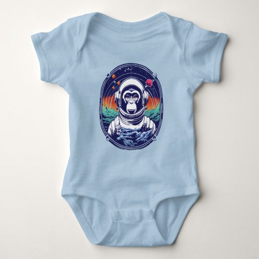 Space Monkey Astronaut Romper (Voorkant)