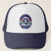 Space Monkey Astronaut Trucker Pet (Voorkant)