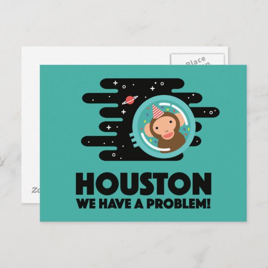 Space Monkey Briefkaart (Voorkant / Achterkant)