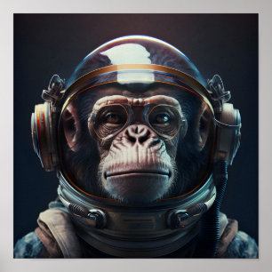 Space Monkey Poster