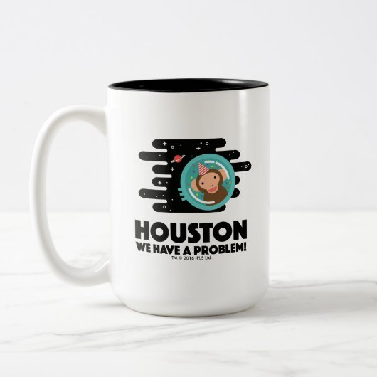 Space Monkey Tweekleurige Koffiemok (Links)