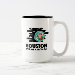 Space Monkey Tweekleurige Koffiemok