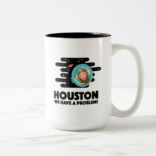 Space Monkey Tweekleurige Koffiemok (Rechts)