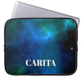 Space Monogram Electronics Bag Laptop Sleeve (Voorkant)