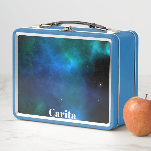 Space Monogram Metal Lunch Box (In situ)