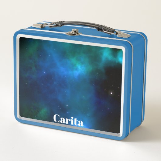 Space Monogram Metal Lunch Box (Voorkant)