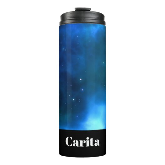 Space Monogram Thermal Tumbler Thermosbeker (Voorkant)