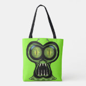 Space Monster Canvas tas (Achterkant)