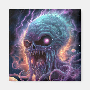 Space Monster Horror Art Magneet