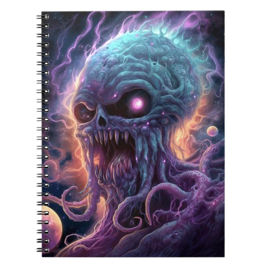 Space Monster Horror Art Notitieboek (Voorkant)