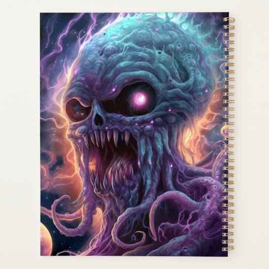 Space Monster Horror Art Planner (Achterkant)
