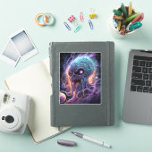 Space Monster Horror Art Sticker (iPad Cover)