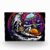 Space Moon Cheese Fotoblokken (Voorkant)