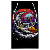Space Moon Cheese Klein Cadeauzakje (Achterkant)